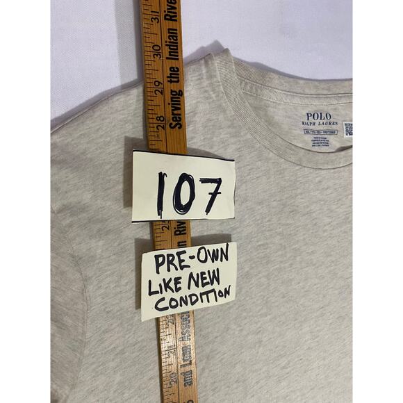 Polo Ralph Lauren Big Pony T-Shirt Men’s Size 2XL Beige Heather Crew Neck S/S - Picture 3 of 8